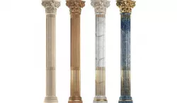 Classical round columns 3D model