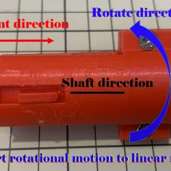 Convert rotational motion to linear motion