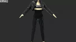 CYBERPUNK FEMALE DAZ SET 3D model