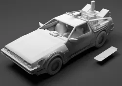 Delorean car 3d model  3D model