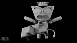 Demon Rage Low-poly 3D model