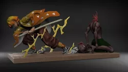 Demon slayer Zenitsu 3D model