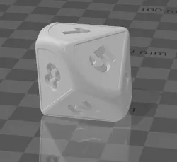 Dice for games 3D model