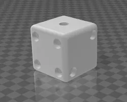Dice for games 3D model