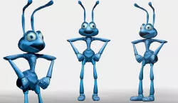 Disney Flik Character ZBrush ZTL Sculpt and Polypaint 3D model