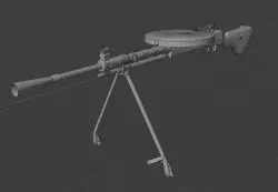DP-28 Low-poly 3D model