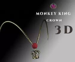 DT2 - Monkey King - Crown Low-poly 3D model