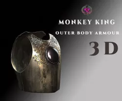 DT2 - Monkey King - Outer Body Armour Low-poly 3D model