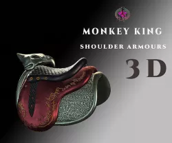 DT2 - Monkey King - Shoulder Armors Low-poly 3D model