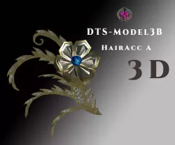 DTS - Model3B - Hair AccA Low-poly 3D model
