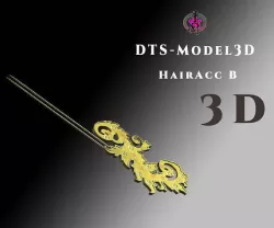 DTS - Model3D - Hair Acc B Low-poly 3D model