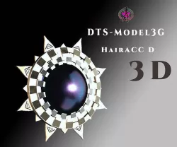 DTS - Model3G - HairAcc D Low-poly 3D model