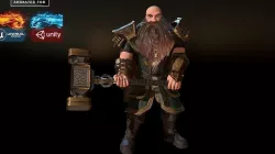 Dwarf  Low-poly 3D model