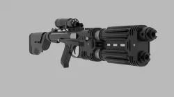 E-22 Blaster Rifle 3D model