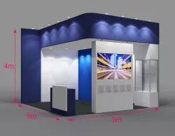 expo booth 5x5 3D model