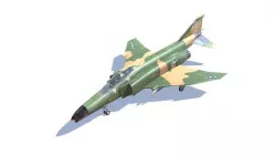 F-4 Phantom II Jet Fighter Aircraft Low-poly 3D model