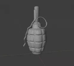 F1 Grenade Low-poly 3D model