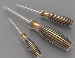 Flat head Screw Driver 3D model