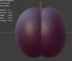 Fruit Plum 3D model