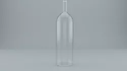 Glass bottle lowpoly Low-poly 3D model