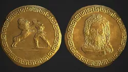 Gold Coin Zeus - Fantasy -  Low-poly 3D model
