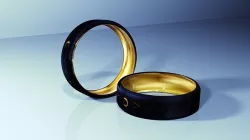 Golden Tungsten Ring for men 3D model
