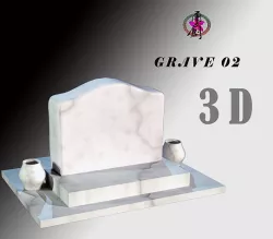 Grave-02 Low-poly 3D model