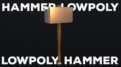 Hammer  Low-poly 3D model