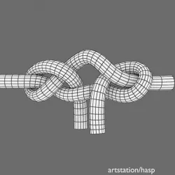 harness bend Low-poly 3D model
