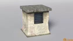 Head Ventilation Mine Low-poly 3D model