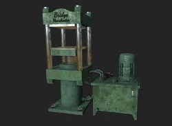 Hydraulic Press Low-poly 3D model