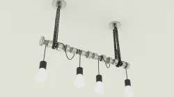 Industrial ceiling lamp 3D model