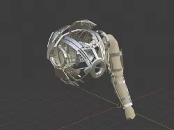 Ironman Upper Exosuit MK2 MK3 Low-poly 3D model