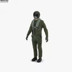 Jet Fighter Pilot 3D model