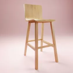 Kitchen Bar Stool 3D model