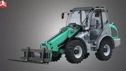 Loader KL80-8T  with Pallet Fork - Front Loader  3D model