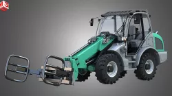 Loader KL80-8T  with Wrapped Bale Handler - Front Loader 3D model