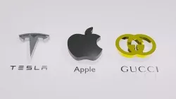 logo Tesla Apple Gucci 3D model