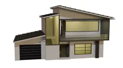 LOW POLY MODERN HOUSE Low-poly 3D model