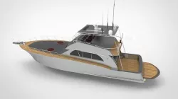 Luxury Yacht 72ft 3D model
