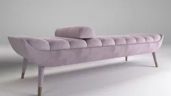 Mackay Upholstered Bench 3D model