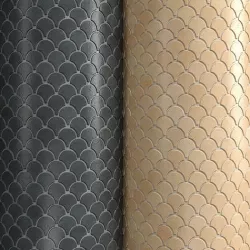 Materials 16- Fish scale tiles PBR 3D model