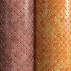 Materials 17- Fish scale tiles PBR Texture