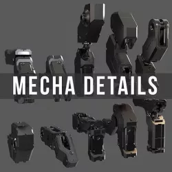MECHA DETAILS KIT-BASH 3D model