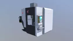 Milling mashine haas 750 Low-poly 3D model