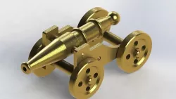 Mini Cannon 3D Model 3D model