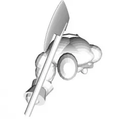 Miniature Barbarian 3D model