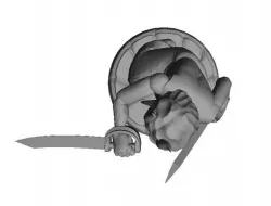Miniature Tiefling Smashbuckler 3D model