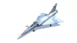 Mirage 2000 Jet Fighter Aircraft Low-poly 3D model