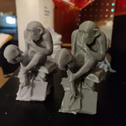 Monkey with Skull